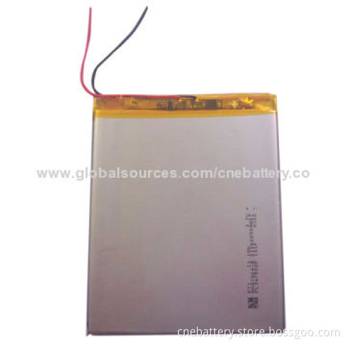 Rechargeable Lithium Polymer Batteries with 2500mAh, PL606070, 6.0*60*70mmNew